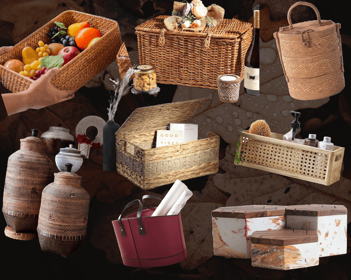 Lend your Space a Farm-like feel with these Baskets and Boxes