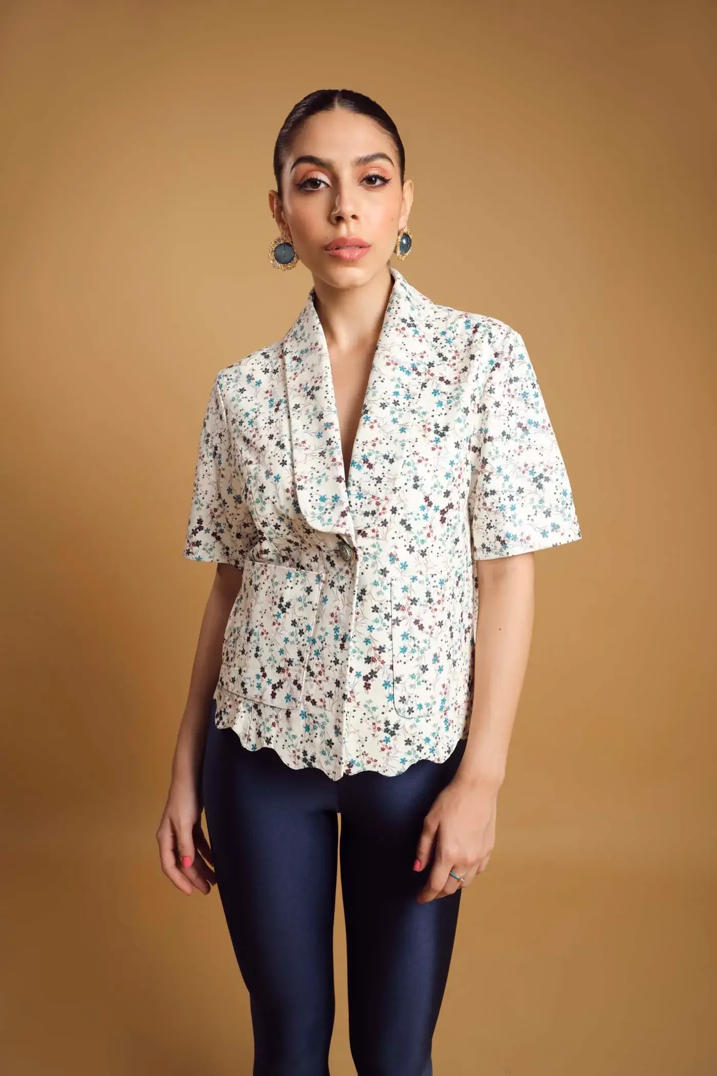 Botanical Leather Top