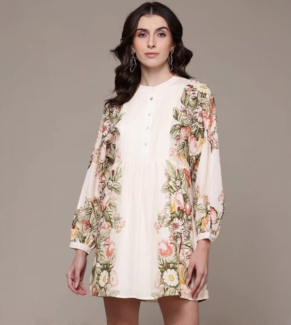 Bryony Floral Print A-Line Dress by Label Ritu Kumar
